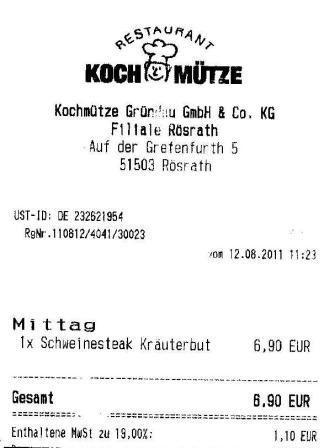 tisn H�ffner Kochm�tze Restaurant